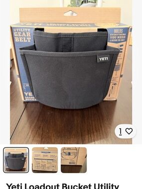 Yeti Black Soft Tote Gear Caddy Organizer. New with tags